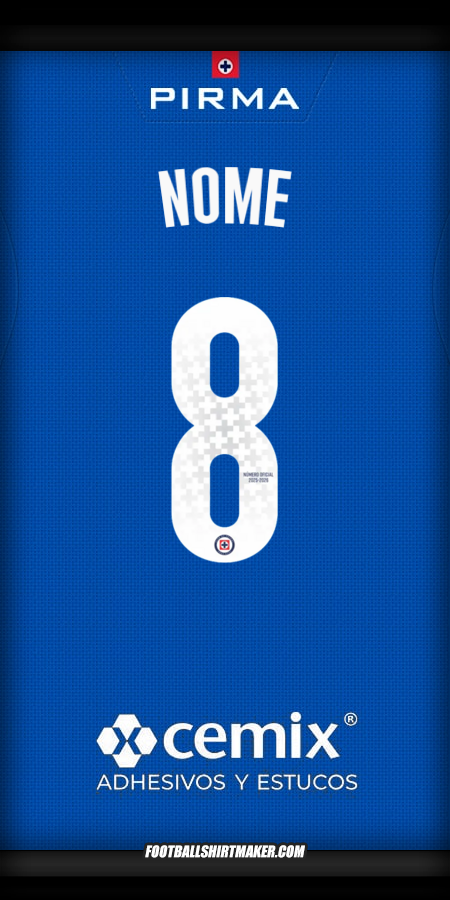 Maglia Cruz Azul 2025/2026 -  nome - 8