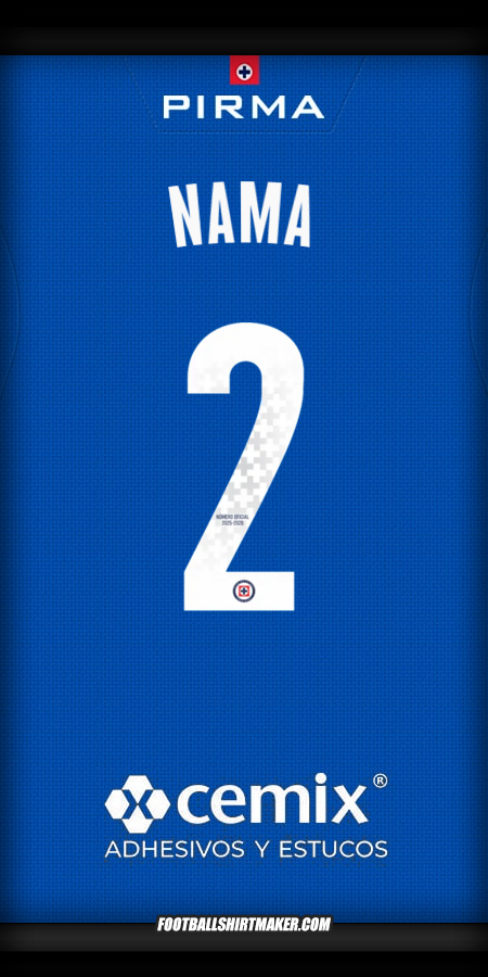 Jersey Cruz Azul 2025/2026 -  nama - 2
