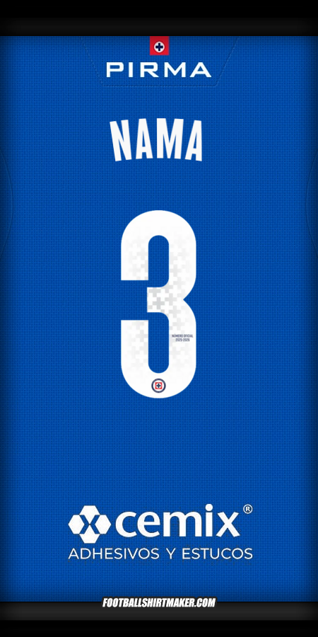 Jersey Cruz Azul 2025/2026 -  nama - 3