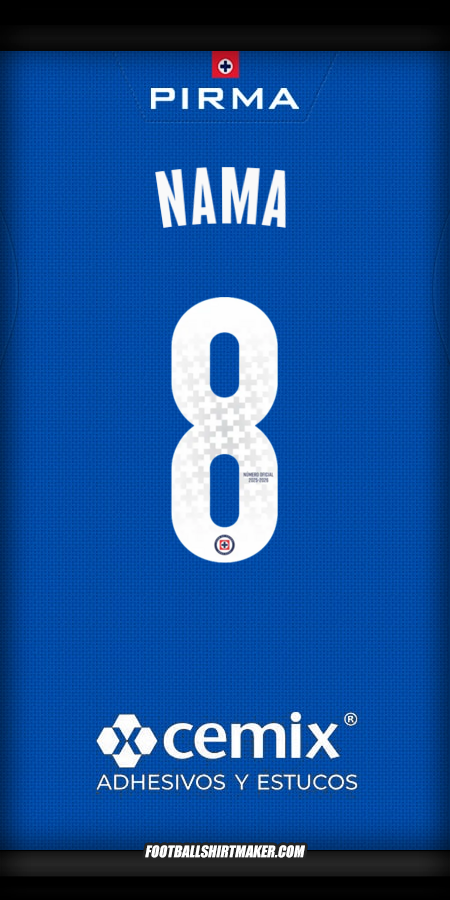 Jersey Cruz Azul 2025/2026 -  nama - 8