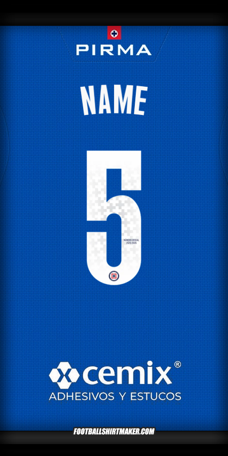 Trikot Cruz Azul 2025/2026 -  name - 5