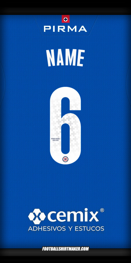 Trikot Cruz Azul 2025/2026 -  name - 6