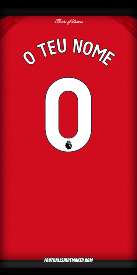 Camisola Manchester United 2025/2026 -  o teu nome - 0
