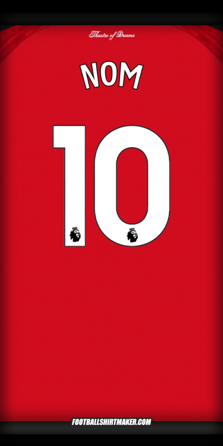 Maillot Manchester United 2025/2026 -  nom - 10