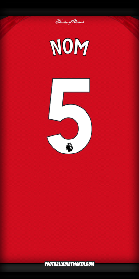 Maillot Manchester United 2025/2026 -  nom - 5