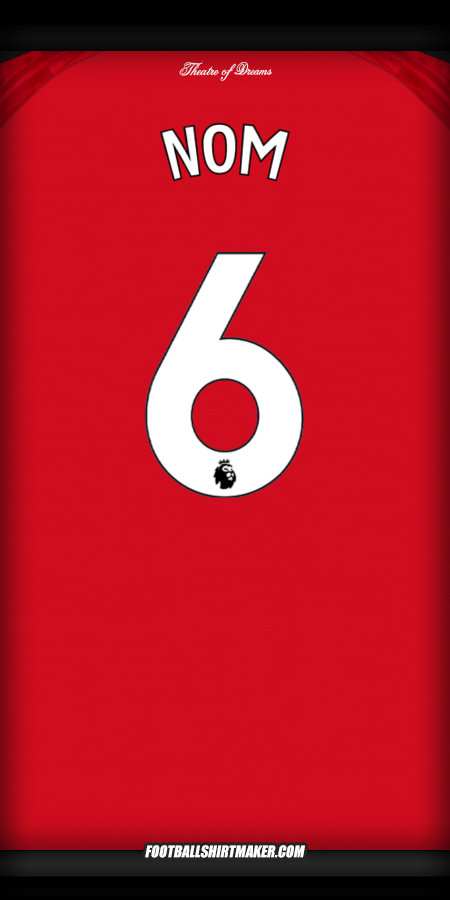 Maillot Manchester United 2025/2026 -  nom - 6