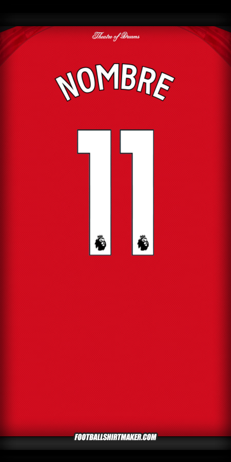 Jersey Manchester United 2025/2026 -  nombre - 11