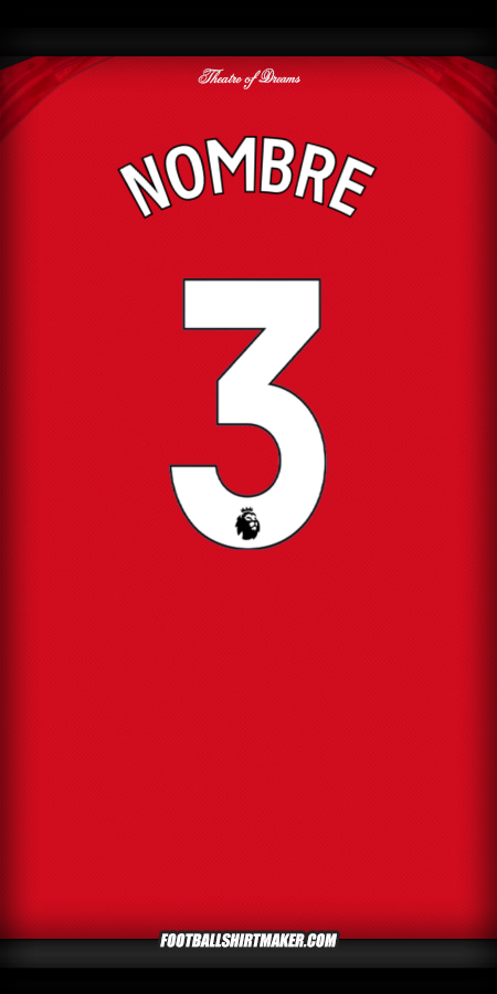 Jersey Manchester United 2025/2026 -  nombre - 3
