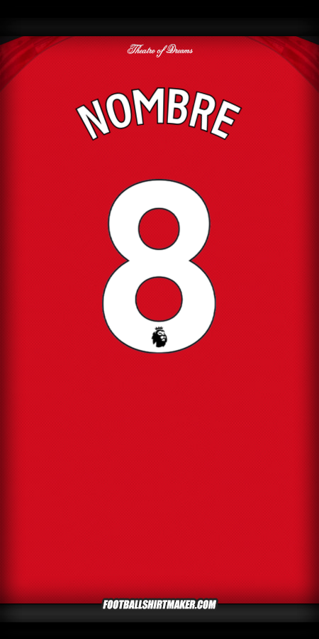 Camiseta Manchester United 2025/2026 -  nombre - 8