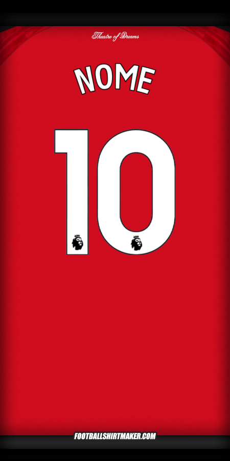 Camisa Manchester United 2025/2026 -  nome - 10