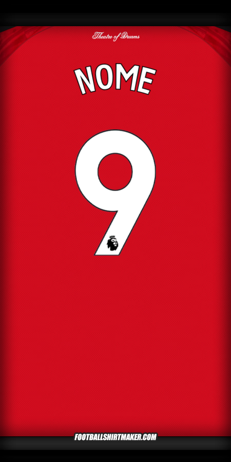 Camisola Manchester United 2025/2026 -  nome - 9