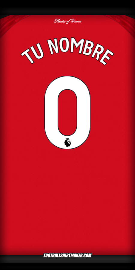 Jersey Manchester United 2025/2026 -  tu nombre - 0
