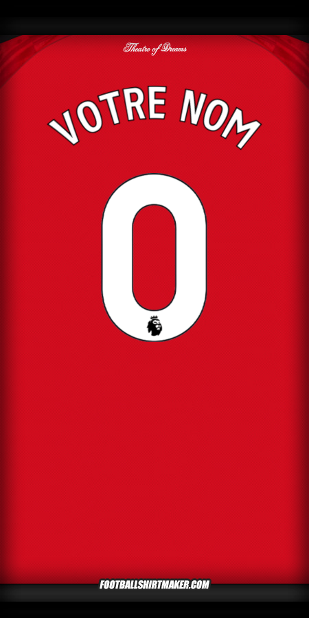 Maillot Manchester United 2025/2026 -  votre nom - 0