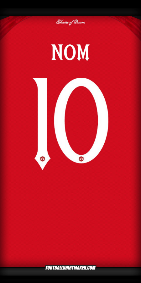 Maillot Manchester United Cup 2025/2026 -  nom - 10