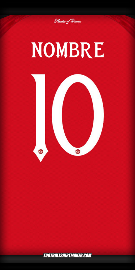 Camiseta Manchester United Cup 2025/2026 -  nombre - 10