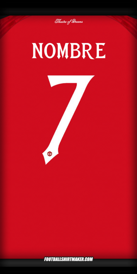 Jersey Manchester United Cup 2025/2026 -  nombre - 7