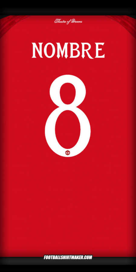 Jersey Manchester United Cup 2025/2026 -  nombre - 8