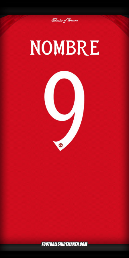 Jersey Manchester United Cup 2025/2026 -  nombre - 9