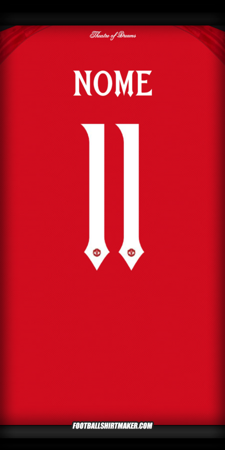 Camisa Manchester United Cup 2025/2026 -  nome - 11