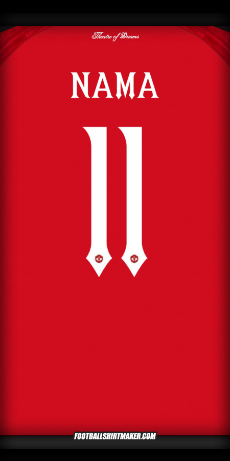 Jersey Manchester United Cup 2025/2026 -  nama - 11