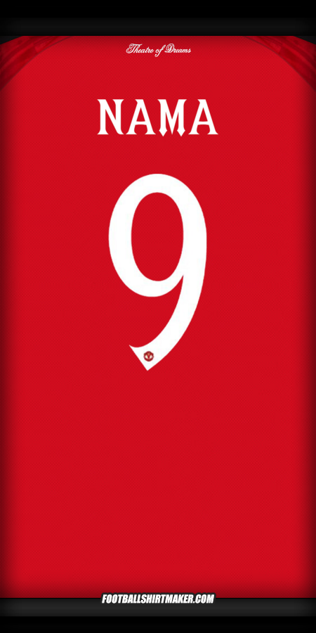 Jersey Manchester United Cup 2025/2026 -  nama - 9