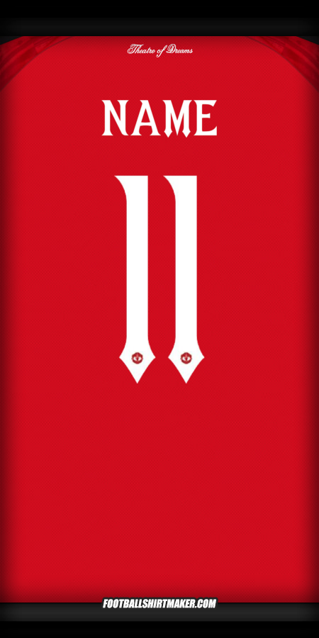 Trikot Manchester United Cup 2025/2026 -  name - 11