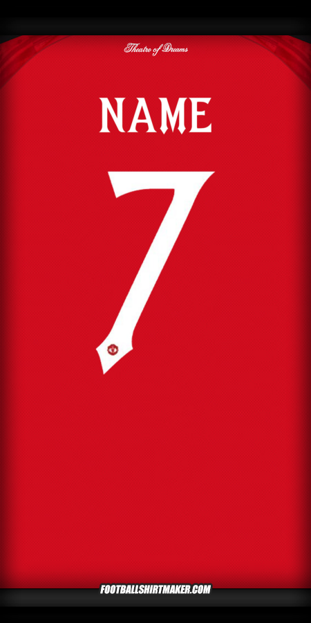 Jersey Manchester United Cup 2025/2026 -  name - 7