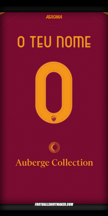 Camisola AS Roma 2025/2026 -  o teu nome - 0