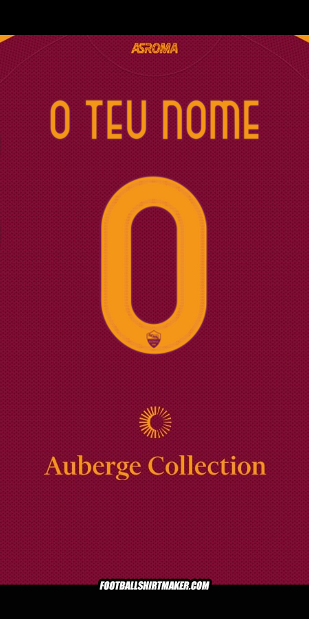 Camisola AS Roma 2025/2026 -  o teu nome - 0