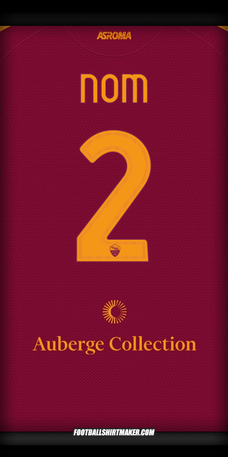 Maillot AS Roma 2025/2026 -  nom - 2