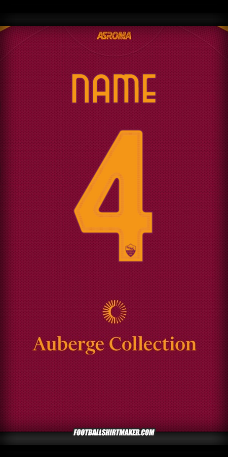 Shirt AS Roma 2025/2026 -  name - 4