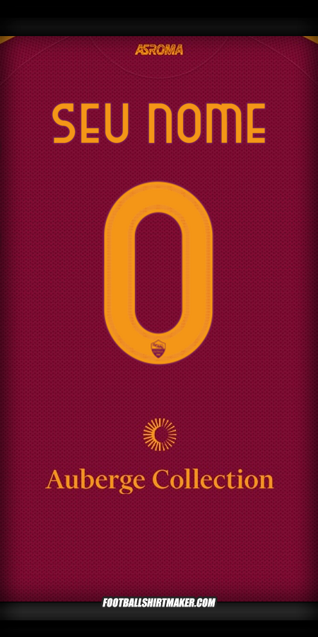 Camisa AS Roma 2025/2026 -  seu nome - 0