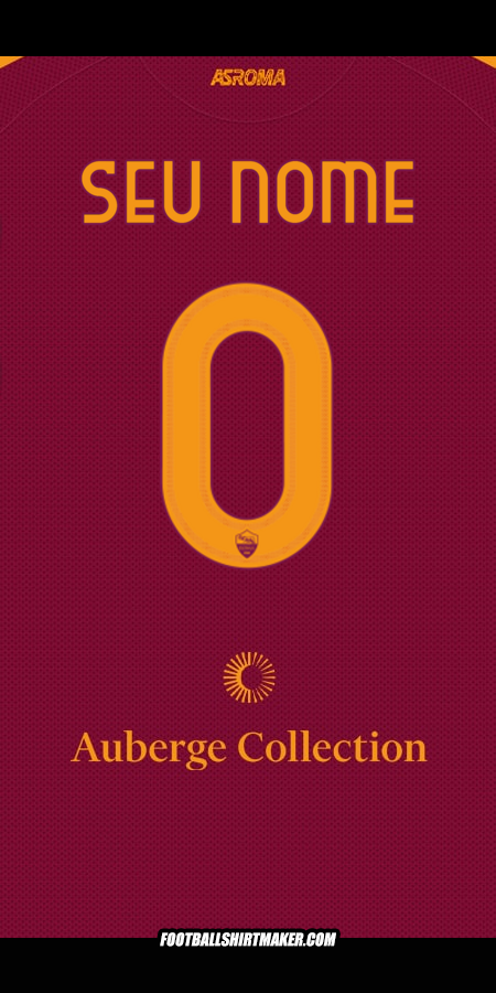 Camisa AS Roma 2025/2026 -  seu nome - 0