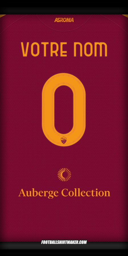 Maillot AS Roma 2025/2026 -  votre nom - 0