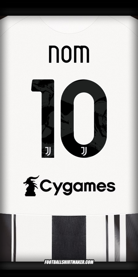 Maillot Juventus FC 2025/2026 -  nom - 10