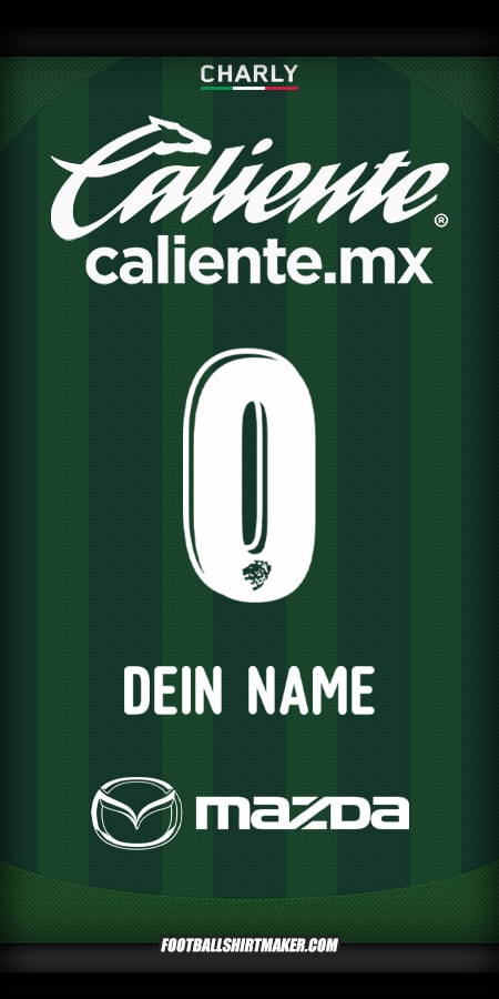 Trikot Club León 2025/2026 -  dein name - 0