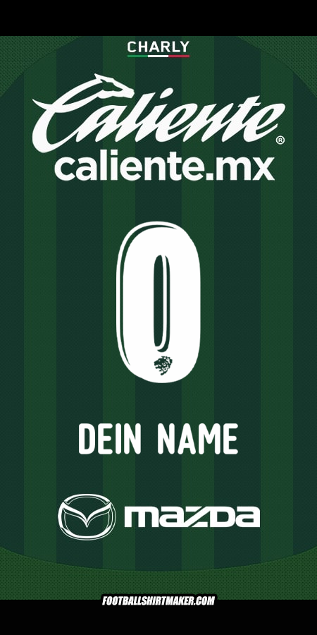 Trikot Club León 2025/2026 -  dein name - 0