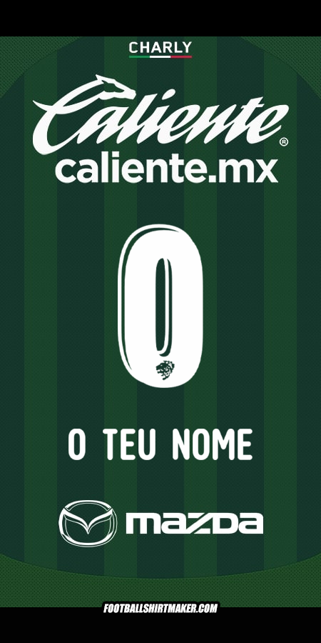 Camisola Club León 2025/2026 -  o teu nome - 0