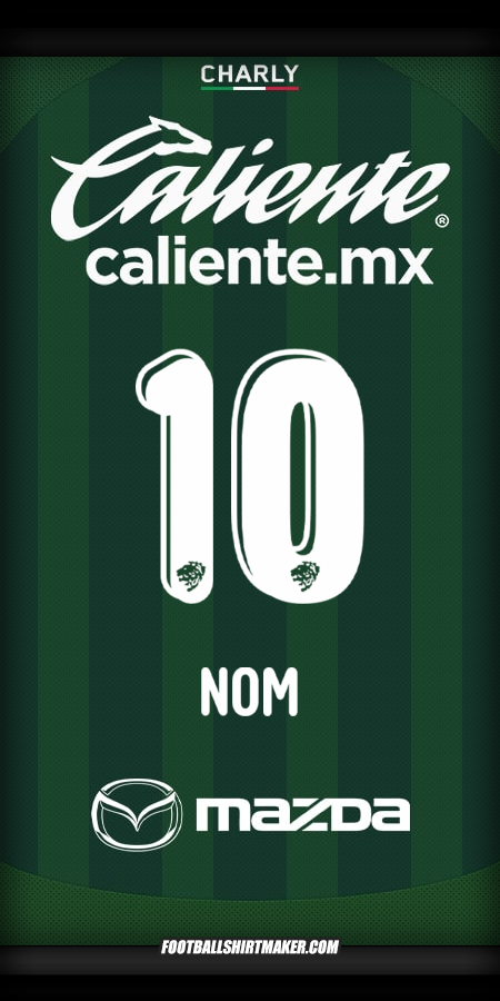 Maillot Club León 2025/2026 -  nom - 10