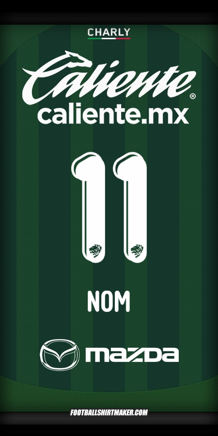 Maillot Club León 2025/2026 -  nom - 11