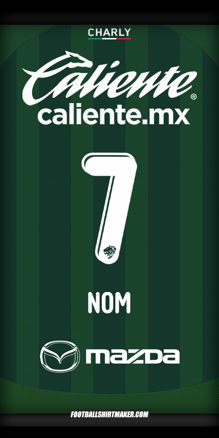 Maillot Club León 2025/2026 -  nom - 7