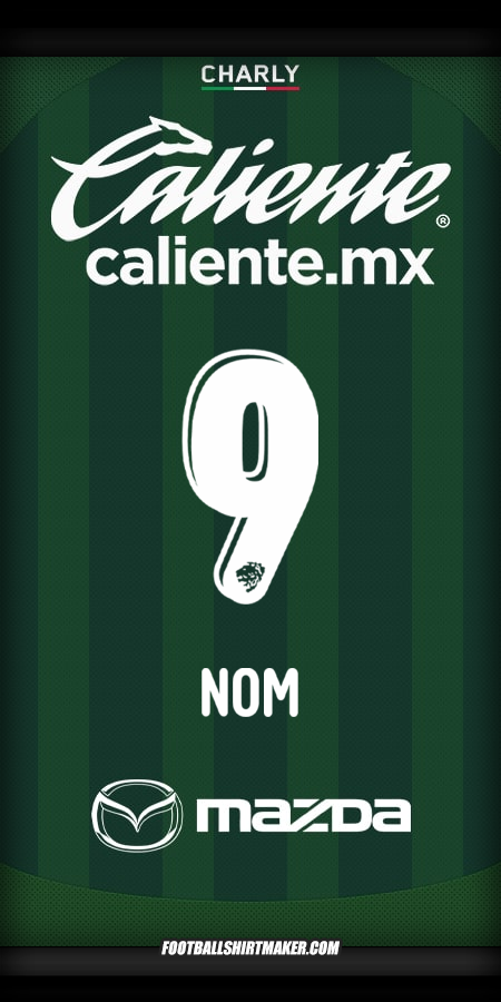 Maillot Club León 2025/2026 -  nom - 9