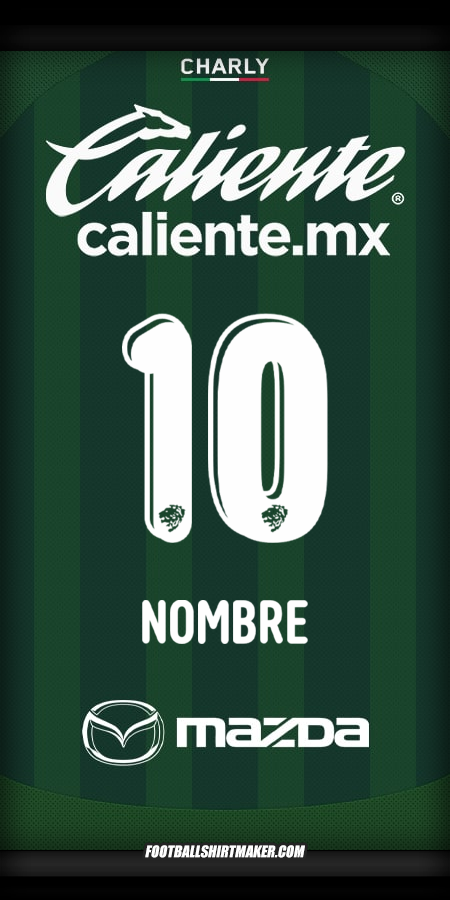 Jersey Club León 2025/2026 -  nombre - 10