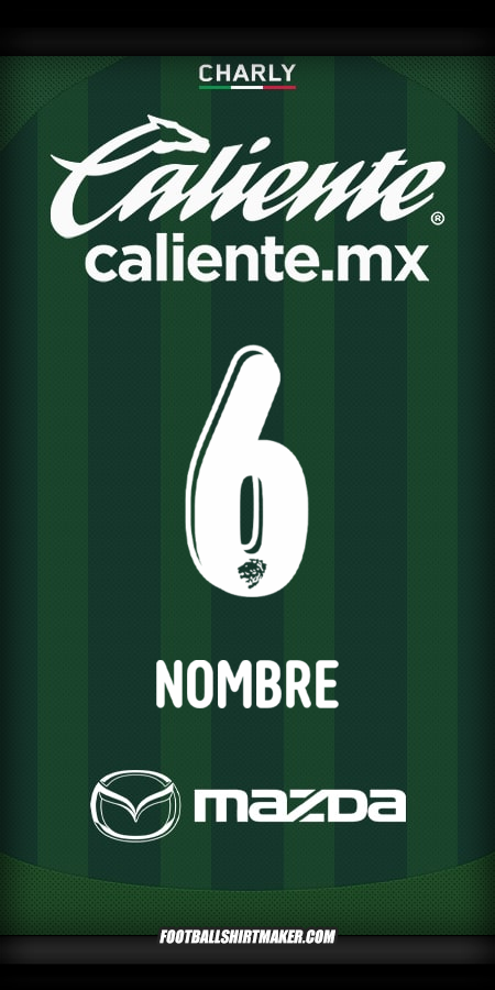Camiseta Club León 2025/2026 -  nombre - 6
