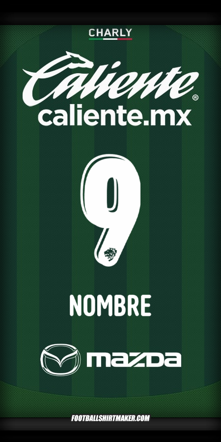 Camiseta Club León 2025/2026 -  nombre - 9