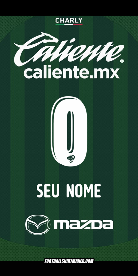 Camisa Club León 2025/2026 -  seu nome - 0