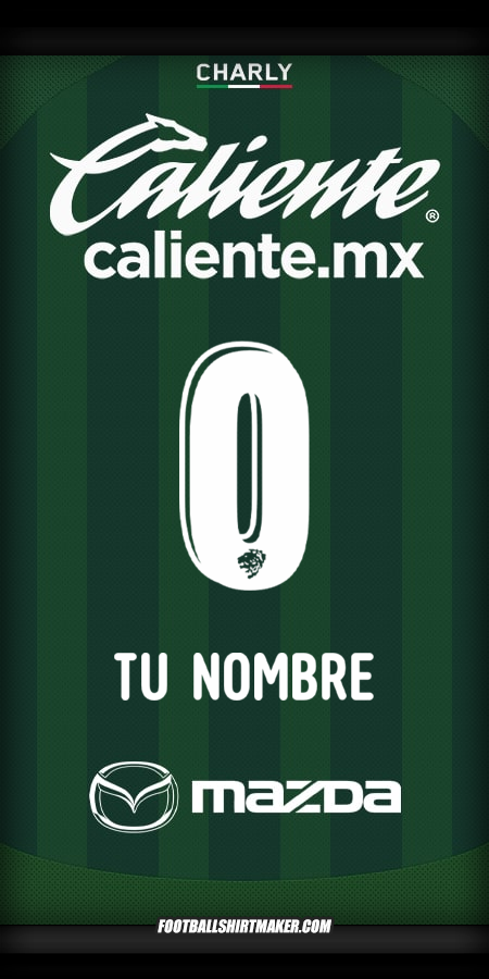 Camiseta Club León 2025/2026 -  tu nombre - 0