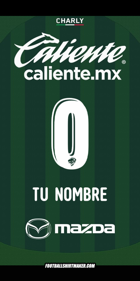 Camiseta Club León 2025/2026 -  tu nombre - 0
