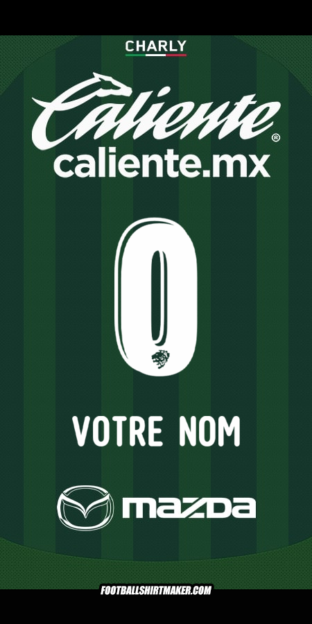 Maillot Club León 2025/2026 -  votre nom - 0