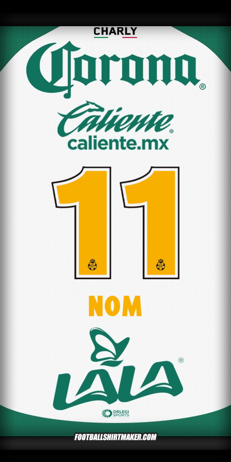 Maillot Santos Laguna 2025/2026 -  nom - 11